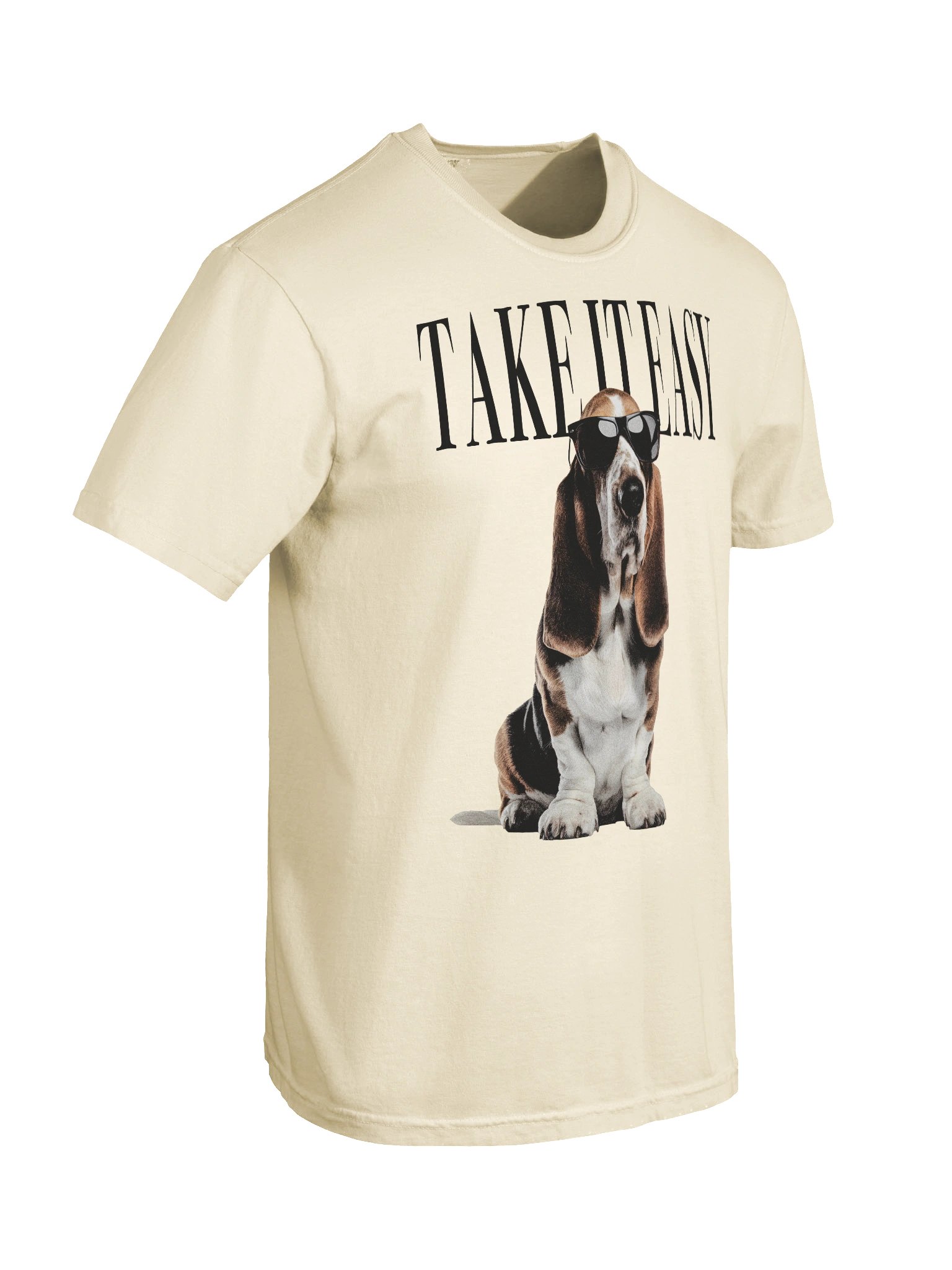 Take It Easy '90s Pop Vintage-Style T-Shirt for Basset Hound Lovers product image (11)