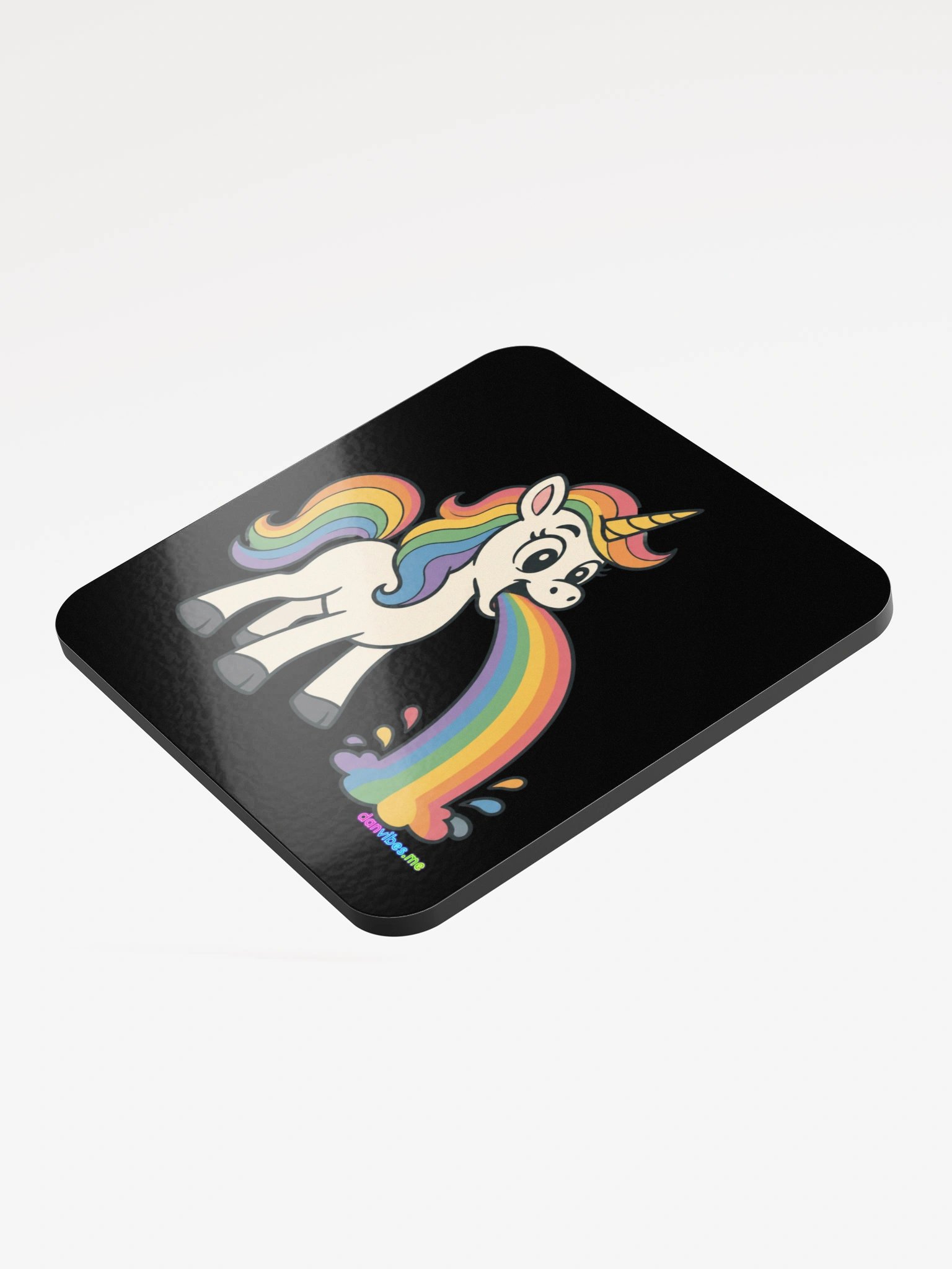 Puking Unicorn Cork Coaster product image (3)