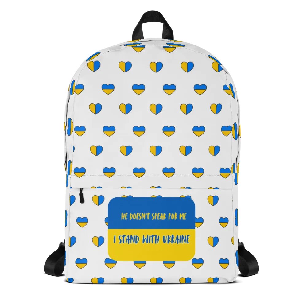 Resistors, Doesn't Speak for Me, Patterned White Backpack product image (1)