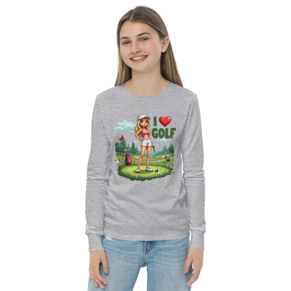 Cartoony Golf Lover's Delight Long Sleeve Tee product image (21)