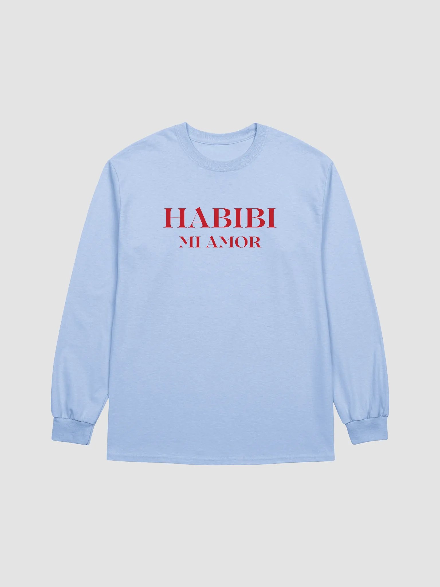 Habibi Mi Amor Long Sleeve Tee Red product image (2)