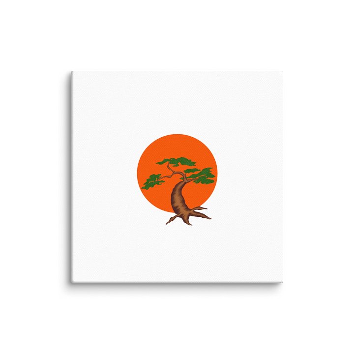 Bonsai Tree Sunset Serenity Canvas product image (16)
