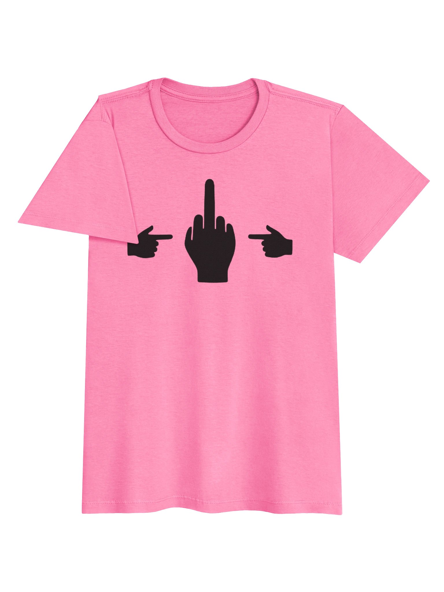 No Middle Finger Point ShopCo Black Gildan Women’s Tee product image (3)