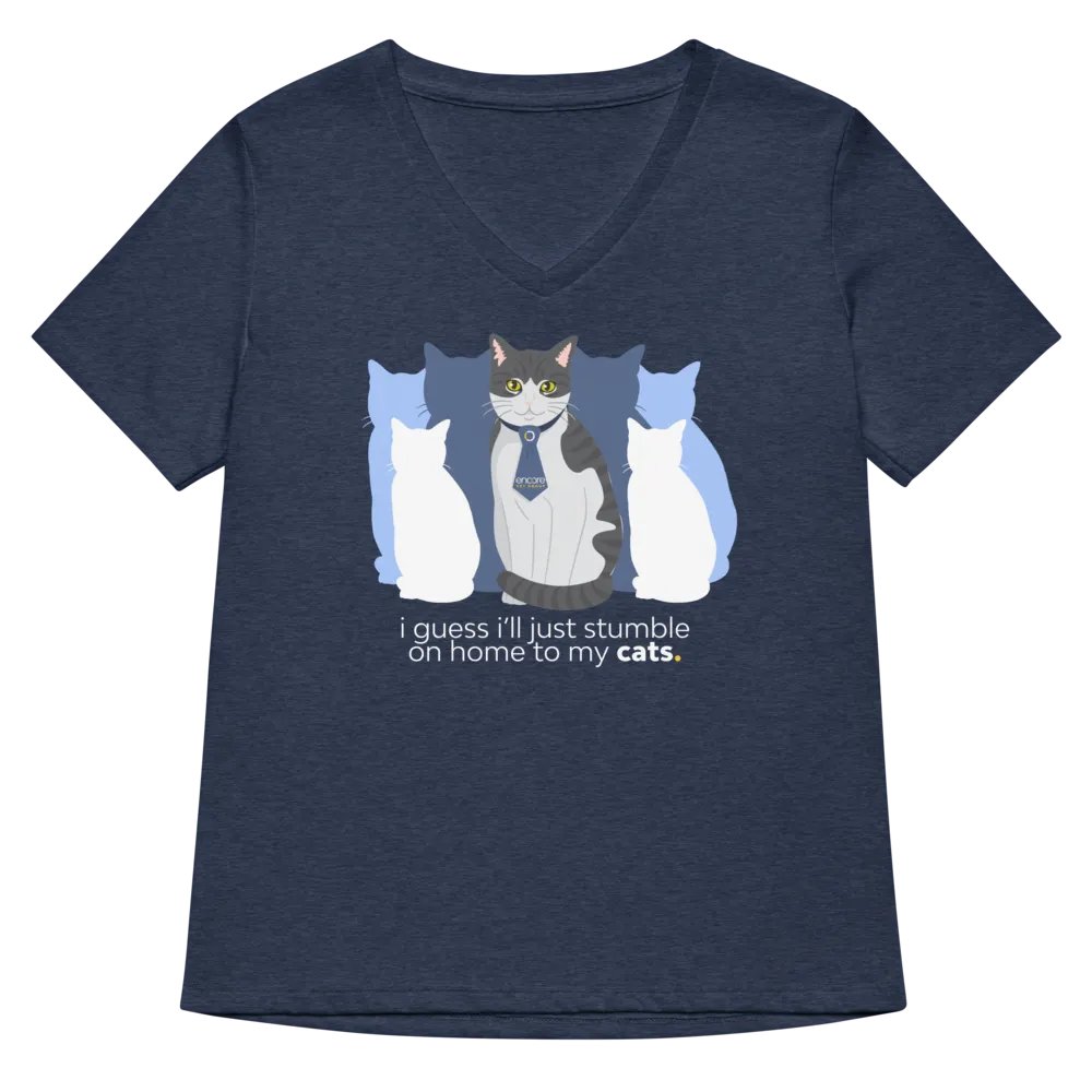 Encore Stumble Home to My Cats Women's Bella+Canvas T-Shirt product image (5)
