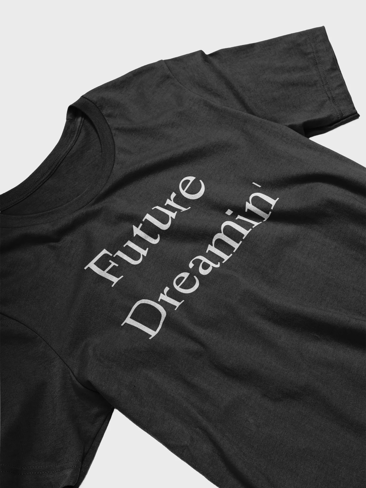 Future Dreamin' Unisex Soft T-Shirt with White Letters | Basic Design product image (3)