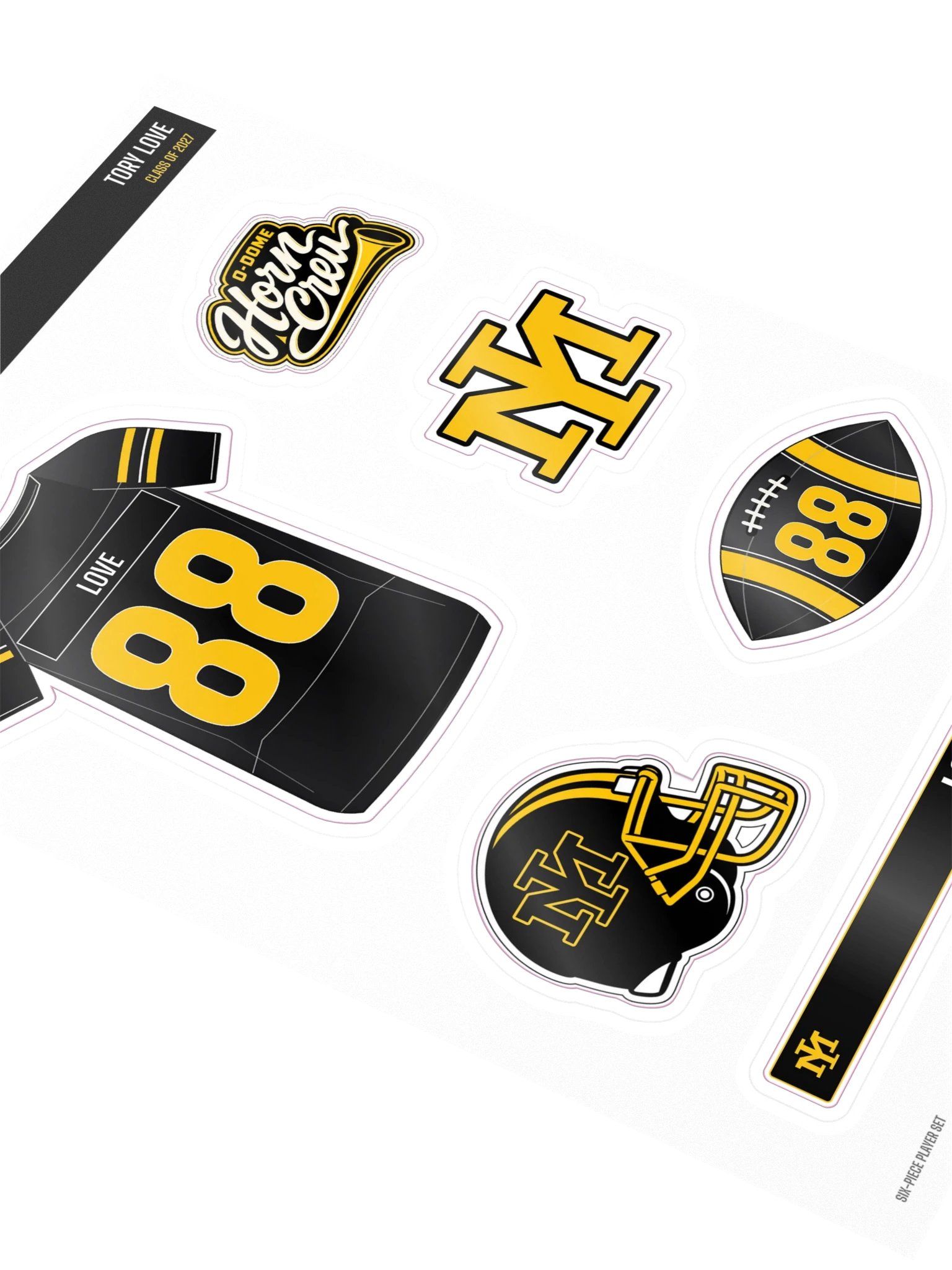 Tory Love #88 — Mustangs Sticker Sheet product image (2)