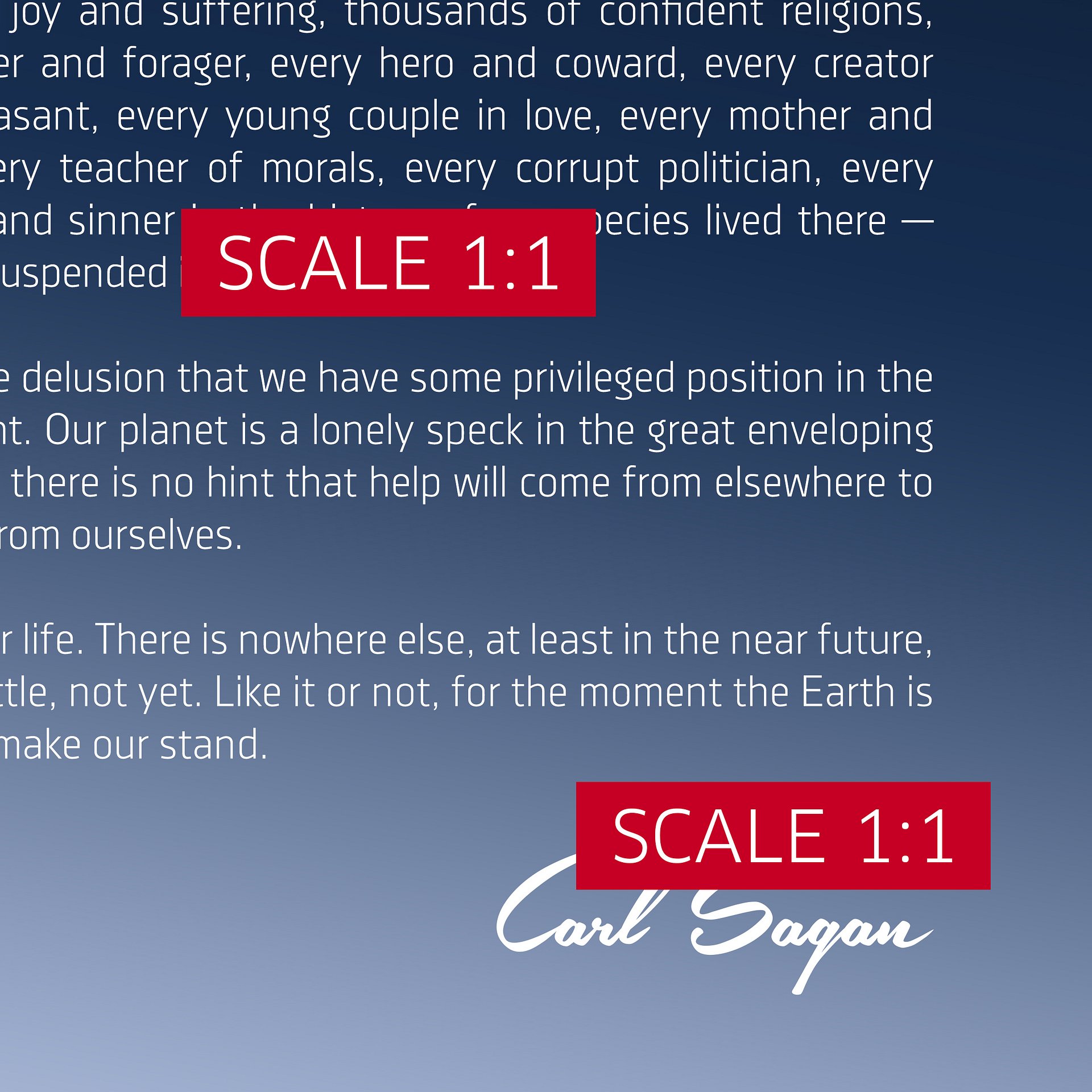 Pale Blue Dot poster, NASA Voyager 1 with Carl Sagan quote — Space poster product image (6)