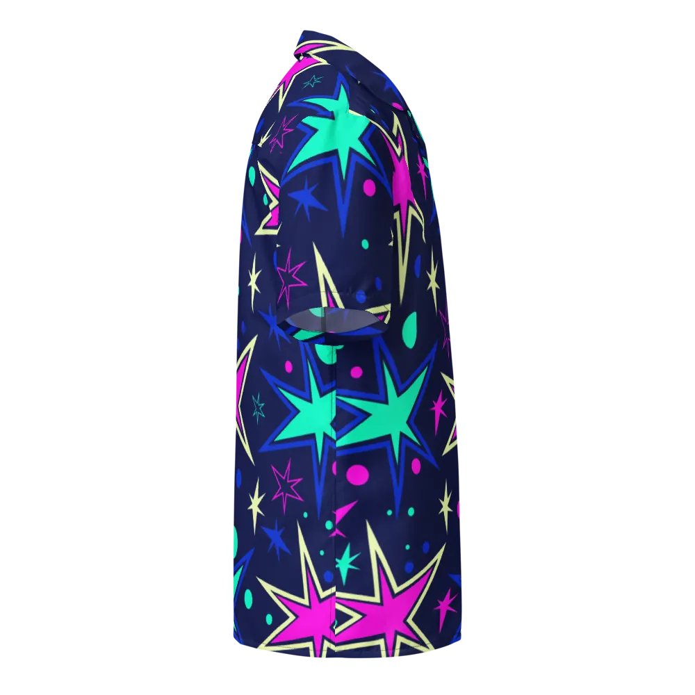 Stranger Stars Short Sleeve Hawaiian Button up product image (5)