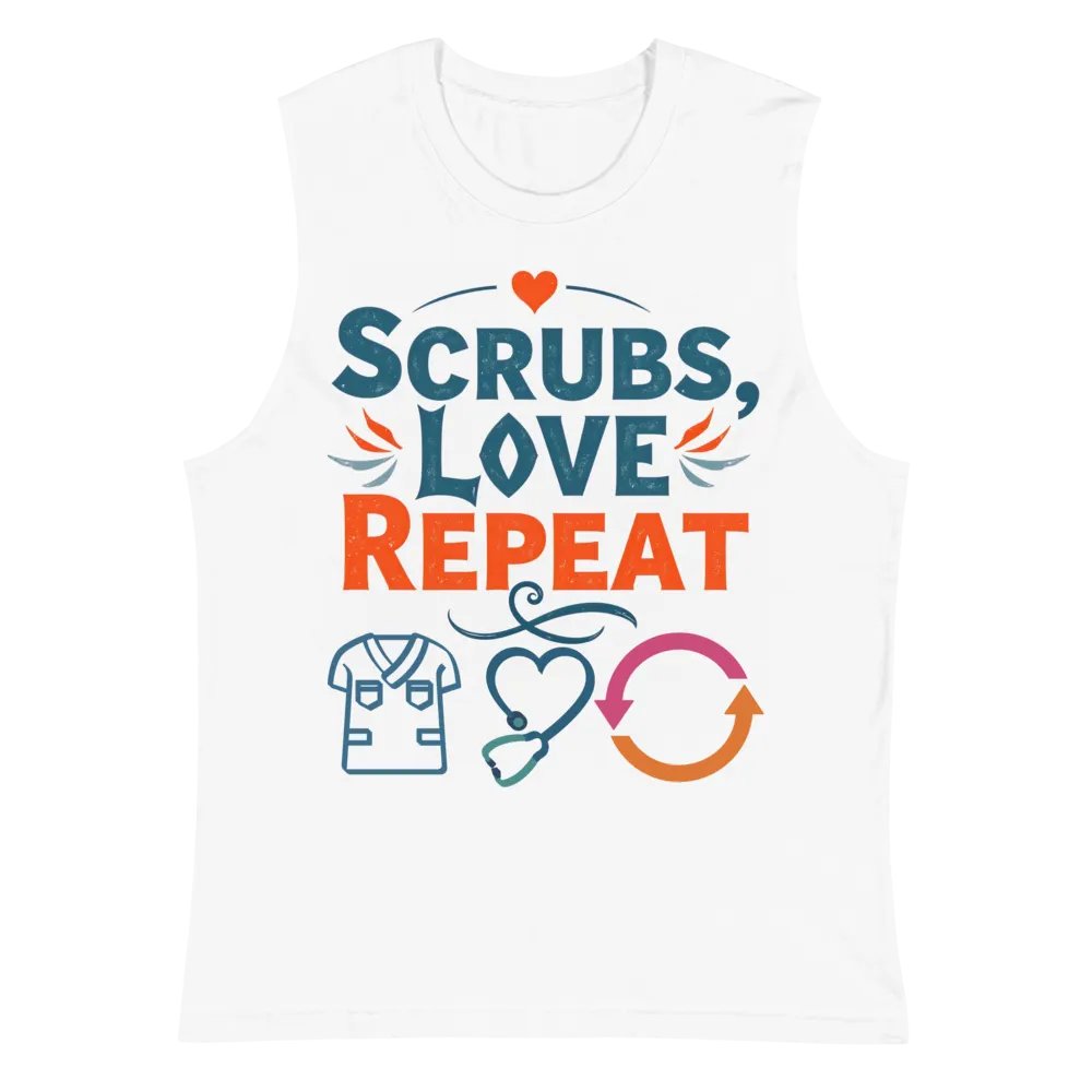 Heartfelt Scrubs Muscle Tank product image (6)