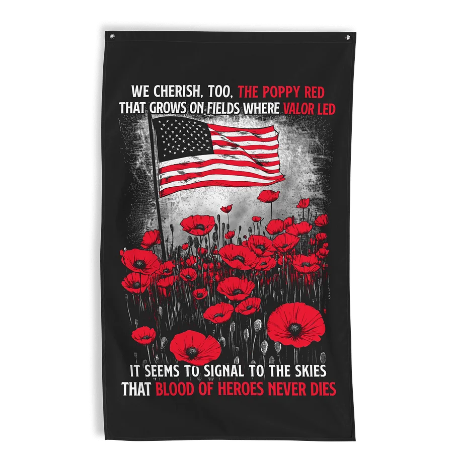 Blood of Heroes Wall Flag product image (1)