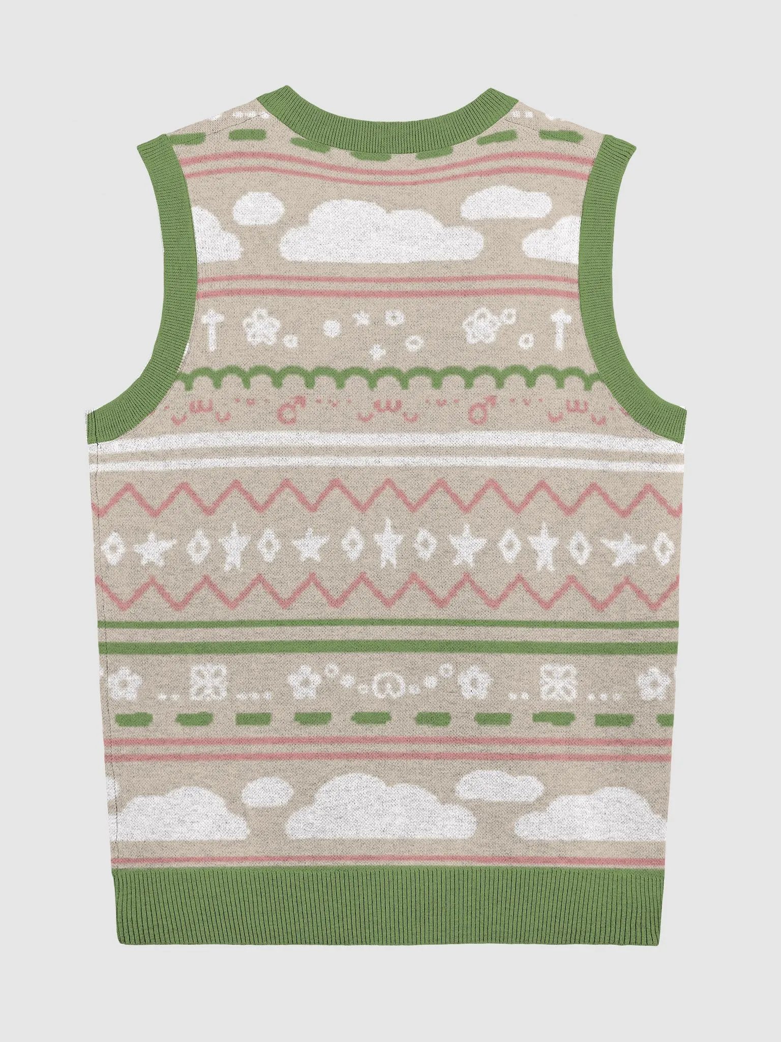 Cloudy Christmas Vest - Beige product image (9)
