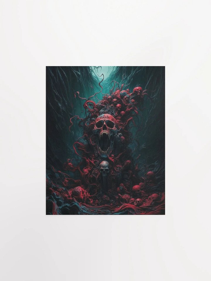 Surreal Skull Chaos Matte Poster product image (5)