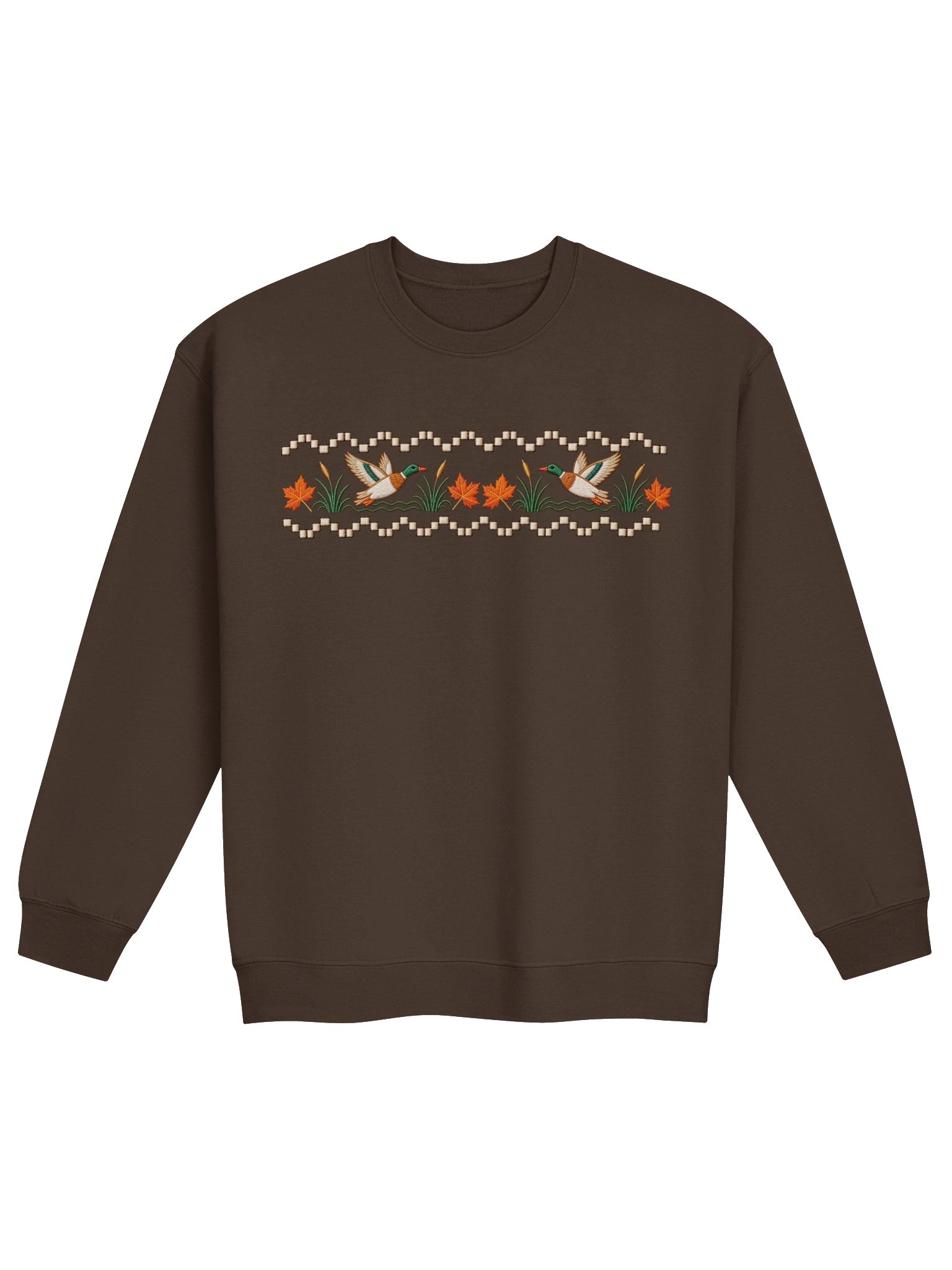 Autumn Duck Stitched Border Crewneck product image (1)
