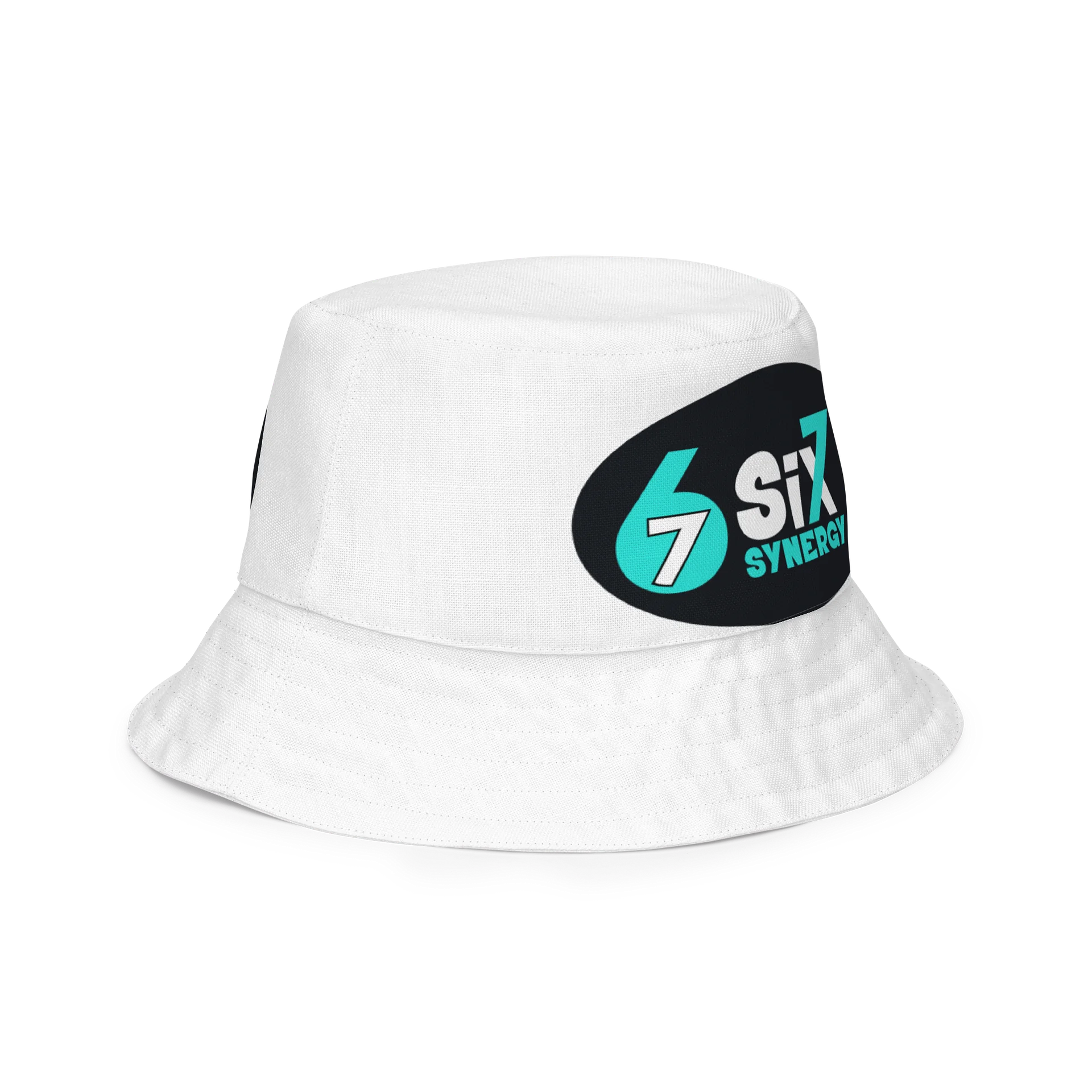 White Bucket Hat - hero and main logo product image (2)