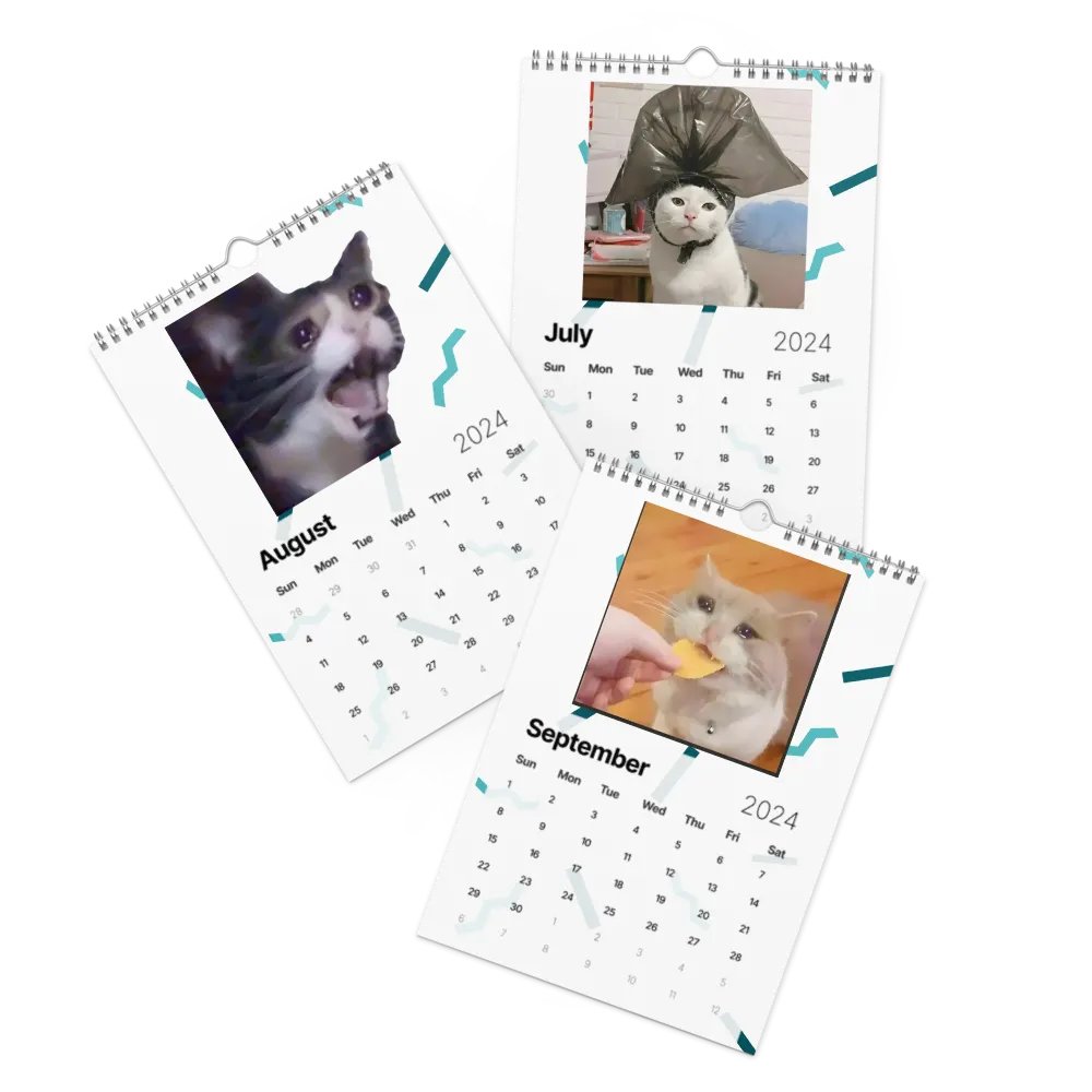 Wall Calendar (2024): Meme Cats product image (11)