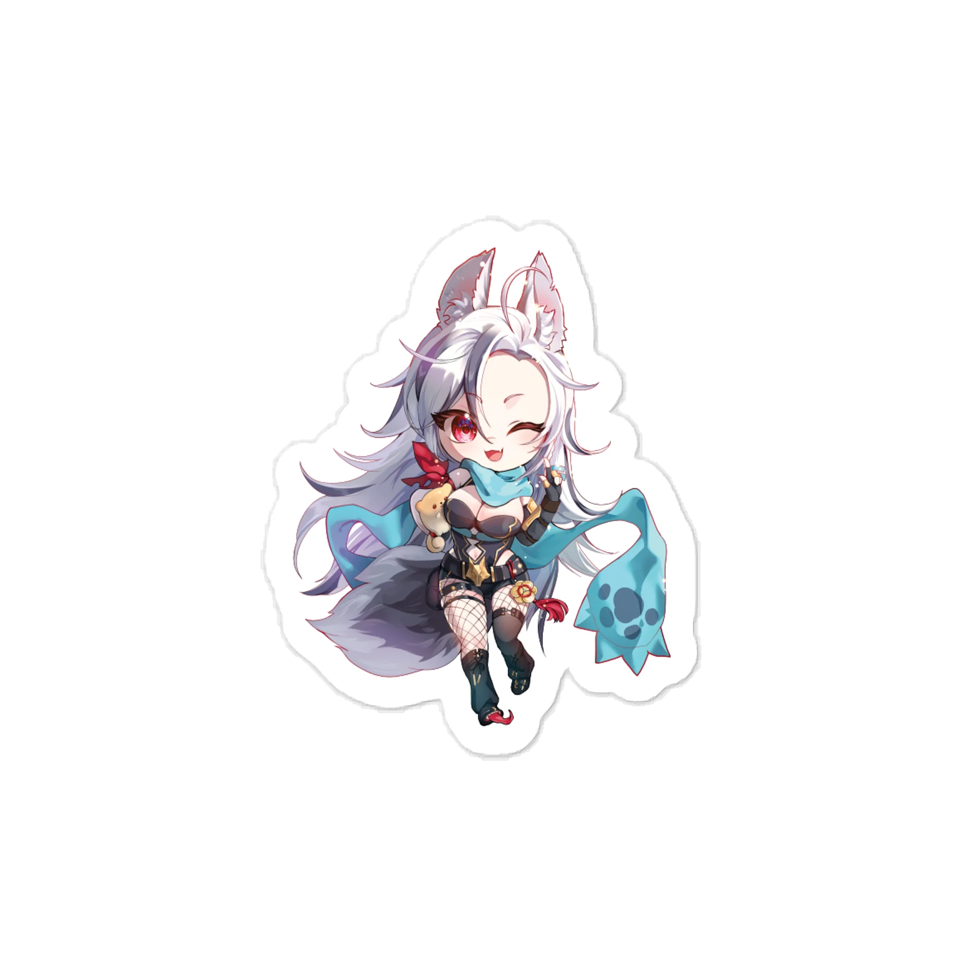 Paws Chibi-Style Fluffy Tail Decal product image (1)