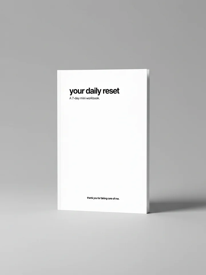 3-step Daily Reset: Mini workbook product image (1)