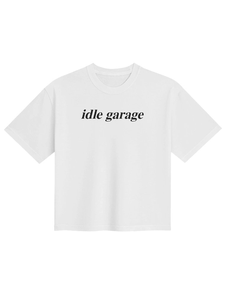 IDLE GARAGE Women's Heavyweight Boxy T-Shirt product image (1)