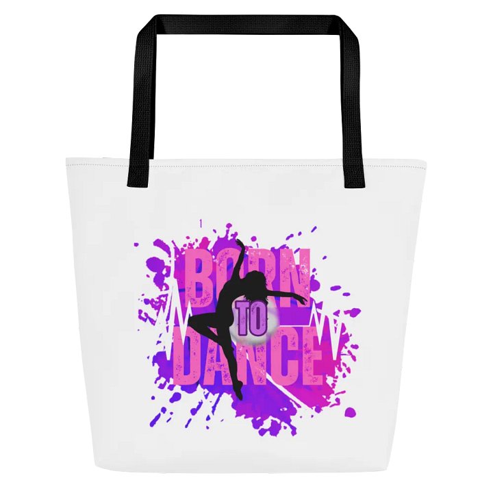 Expressive Born to Dance Her Silhouette All-Over Tote Bag product image (1)