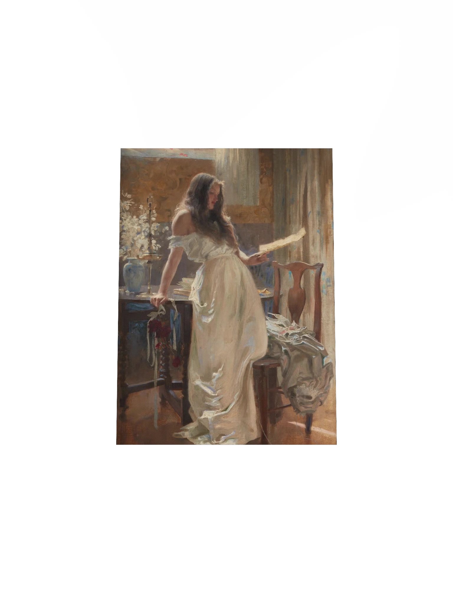 "Go Lovely Rose! Tell her that Wastes her Time and Mine" by Herbert James Draper Poster product image (4)