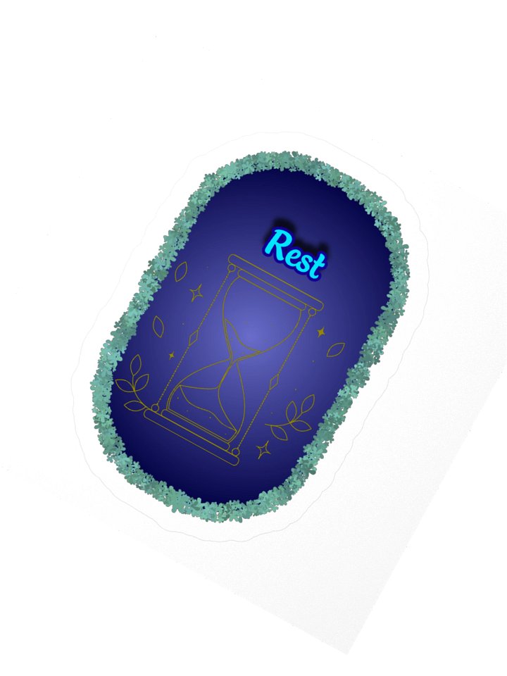 Rest Ritual – Hourglass Sticker product image (6)