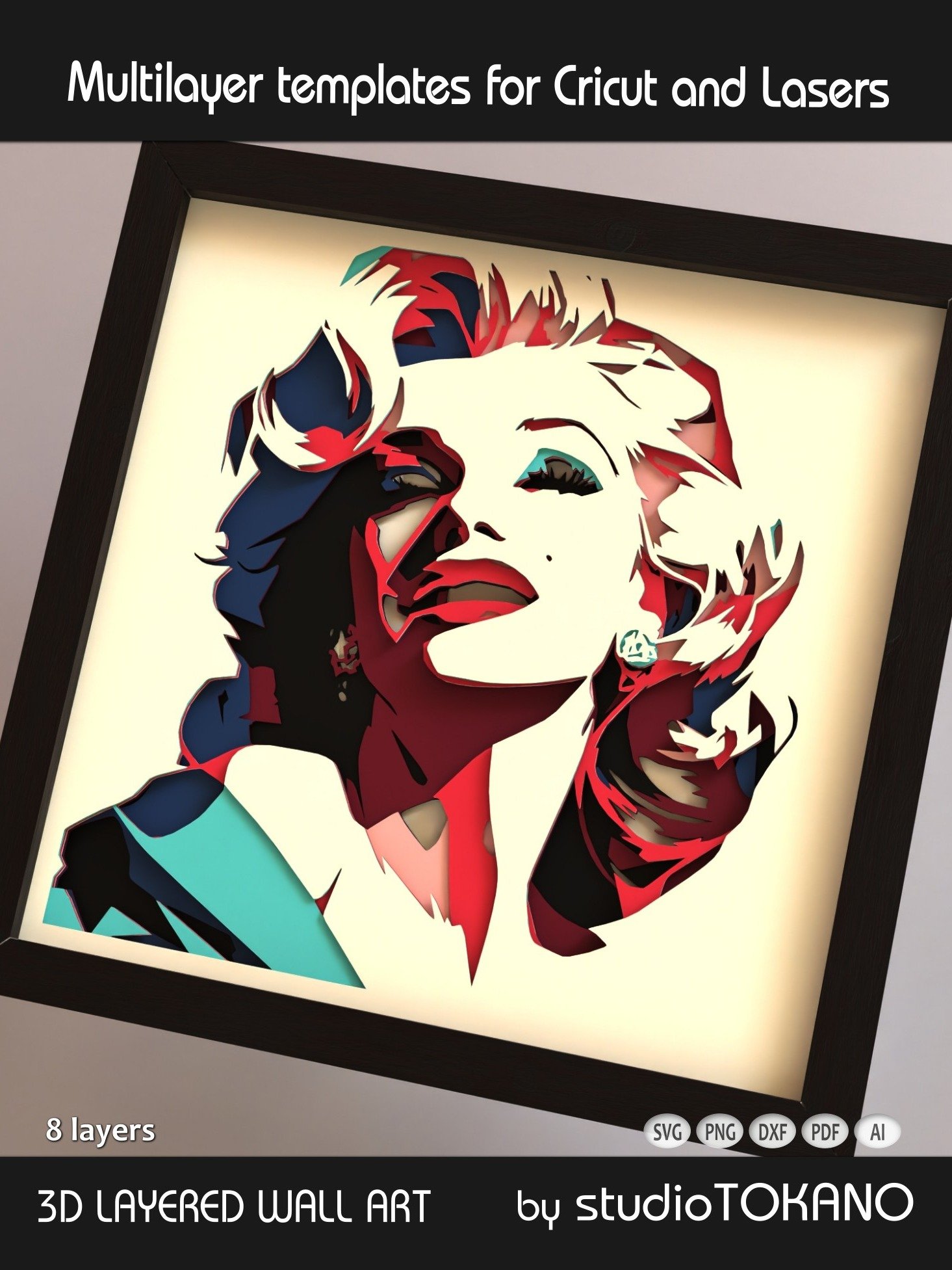 Marilyn Monroe Cardstock Laser Cut product image (3)