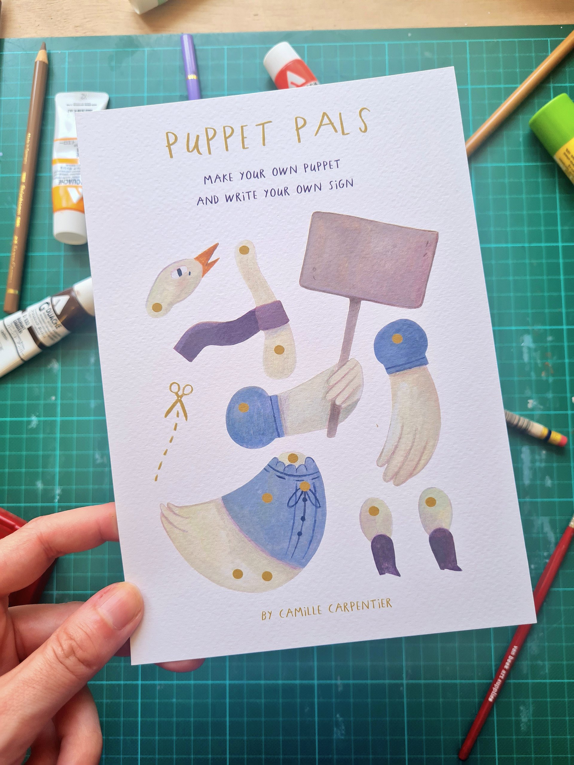 Paper Puppet Animal Protesters product image (3)