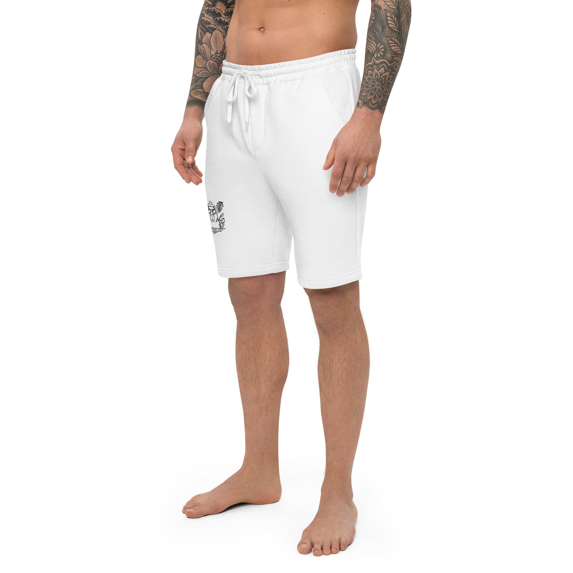 Quiet Tropics Lounge Shorts, Signature Capybara Fleece Shorts in Relaxed Minimalist Design product image (4)