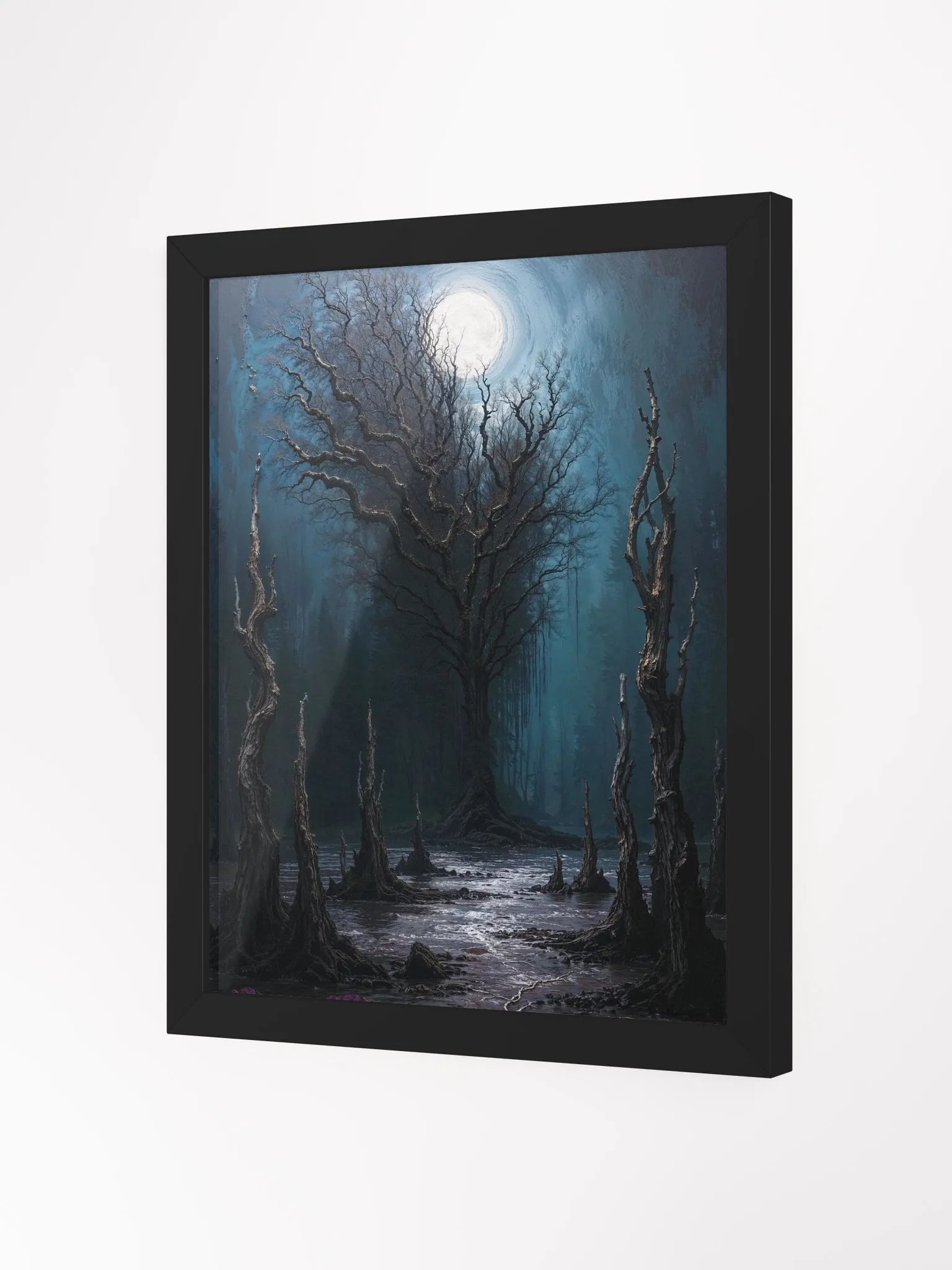 Moonlit Forest Framed Print product image (19)