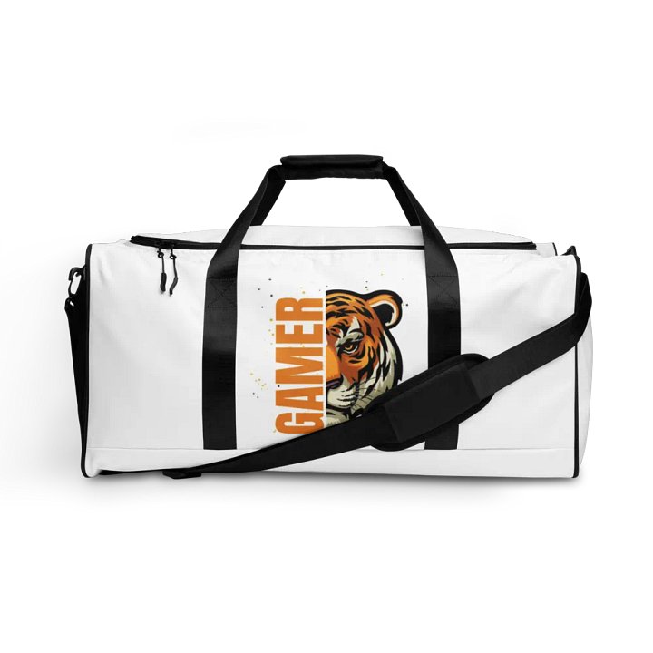 Gamer Tiger All-Over Print Duffle Bag product image (1)