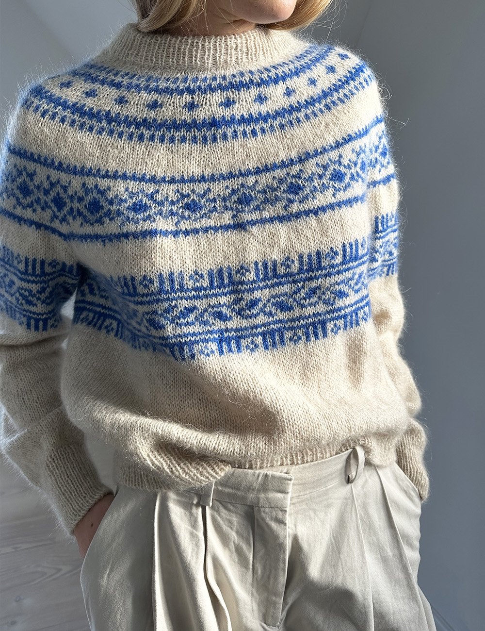 Porcelain Yoke Knitting Pattern product image (3)