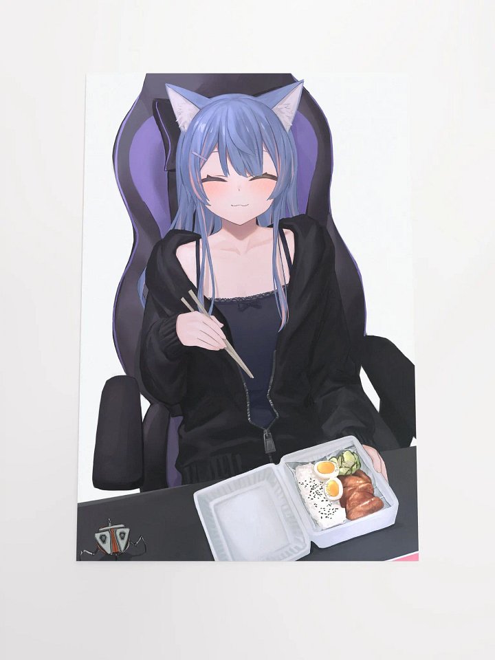 Neko Eating Poster product image (2)