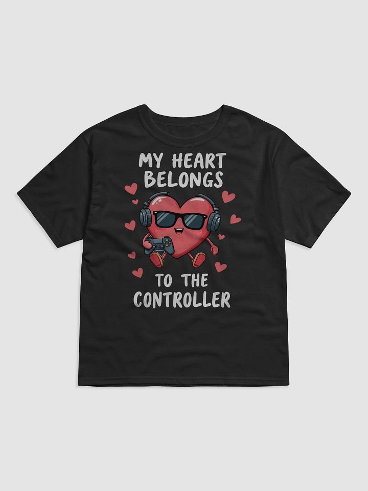 My Heart Belongs to the Controller - Funny Valentine's Gamer T-Shirt product image (3)