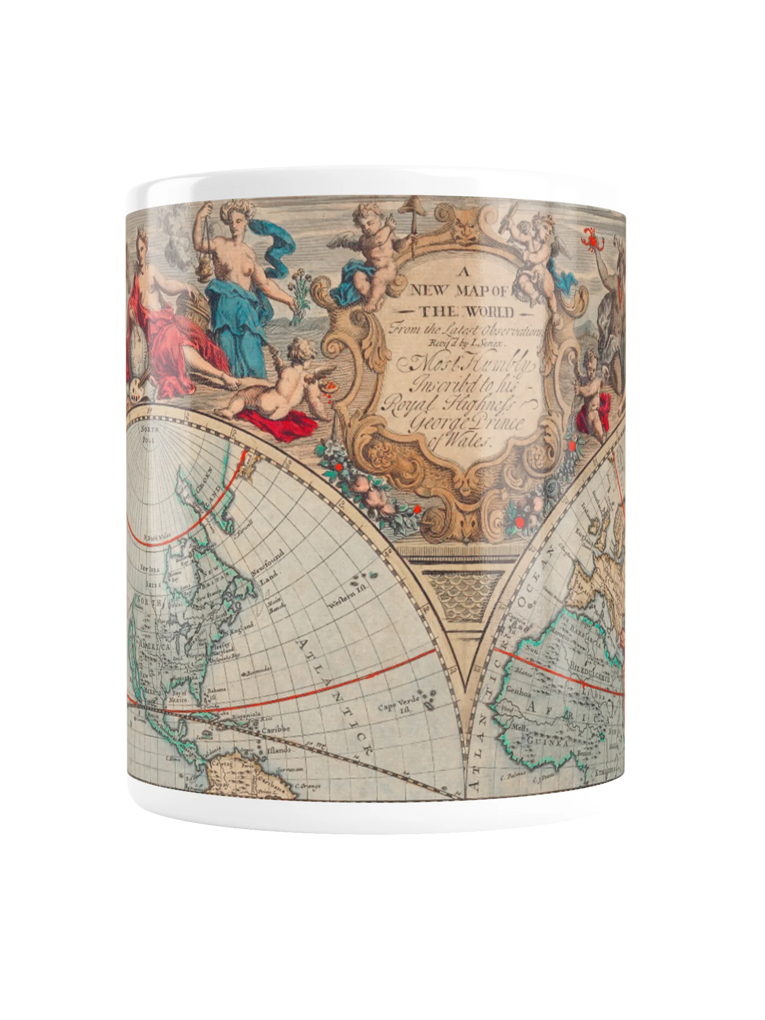 An Antique World Map Mug product image (2)