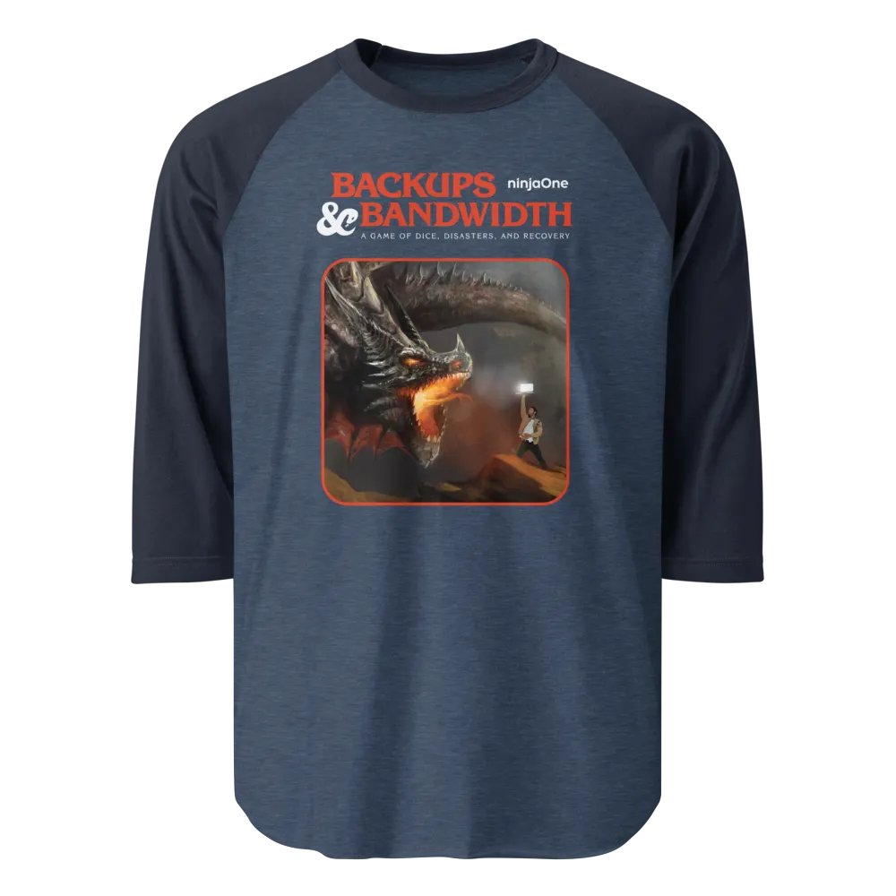 NinjaOne Backups & Bandwidth 2023 - Raglan Tee product image (1)