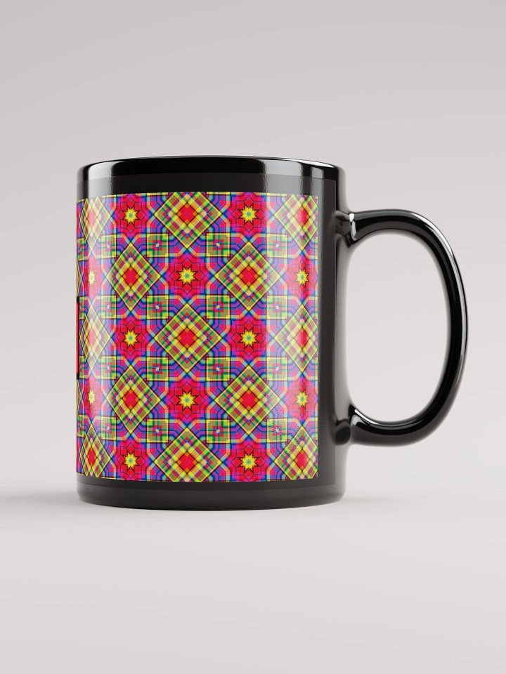 8T Sips Mosaic Black Glossy Mug product image (1)