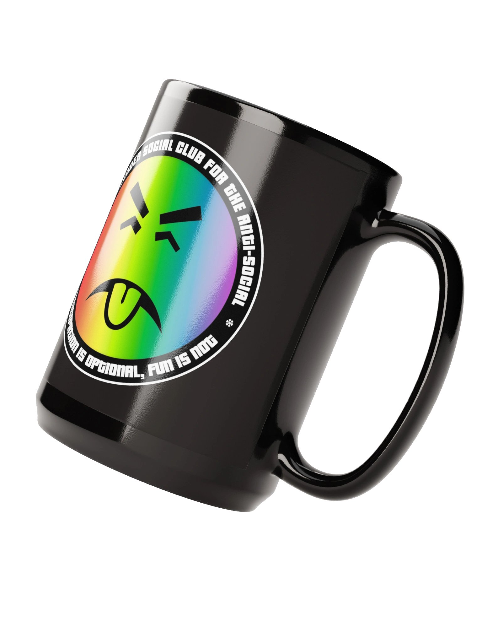 15oz. Black Double Logo Mug product image (3)