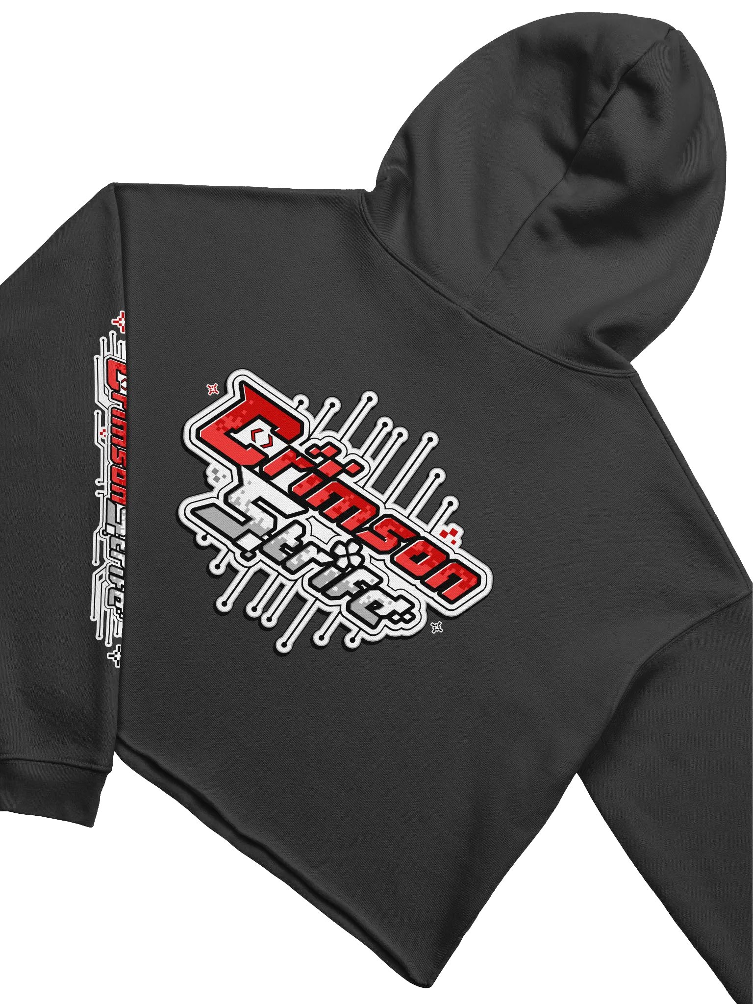 CrimsonStrife Circuit Crop Hoodie product image (4)