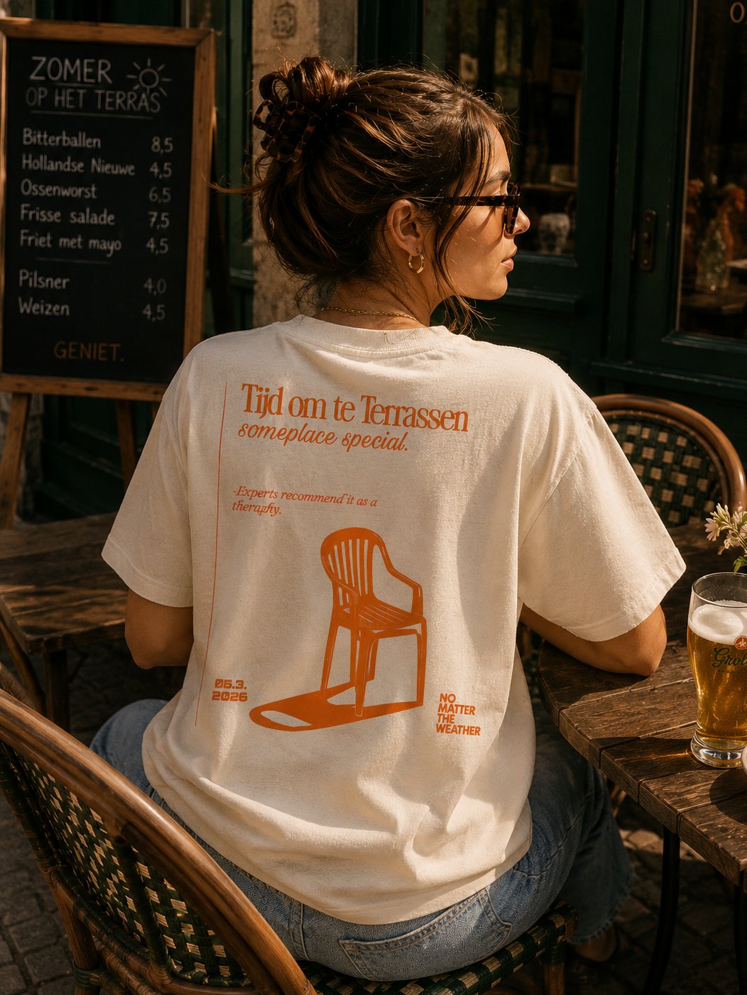 Terrastijd T-Shirt (Terrace Time in Dutch) International Version Unisex product image (3)