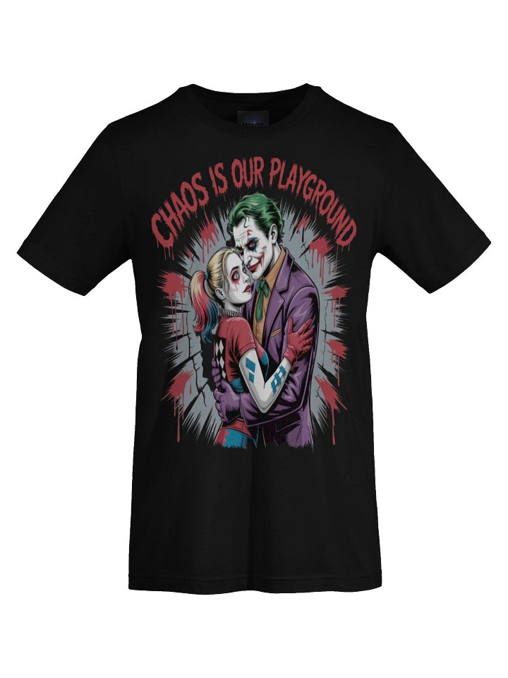 Chaos is Our Playground: Joker and Harley Quinn's Riotous Romp Graphic Tee product image (1)