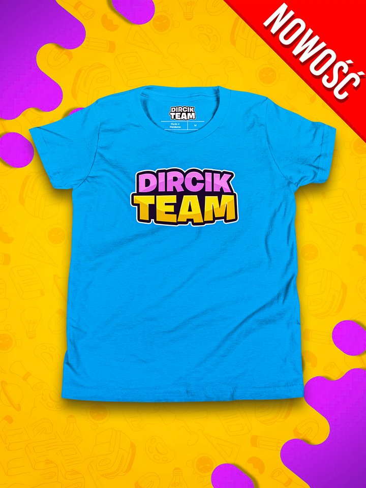 KOSZULKA DIRCIK TEAMㆍDLA DZIECIㆍNiebieska product image (1)