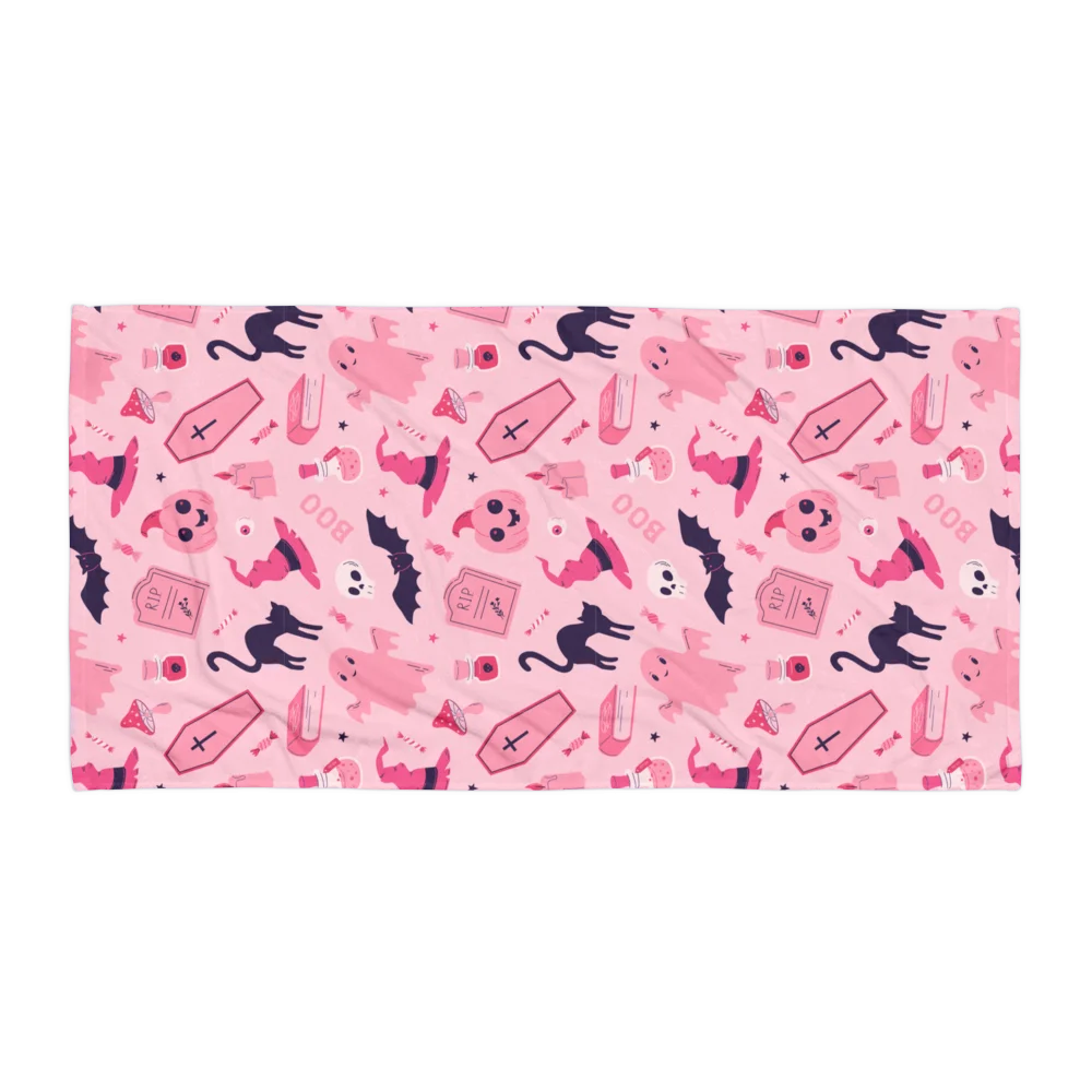 Pink Spooky Beach Towel product image (1)