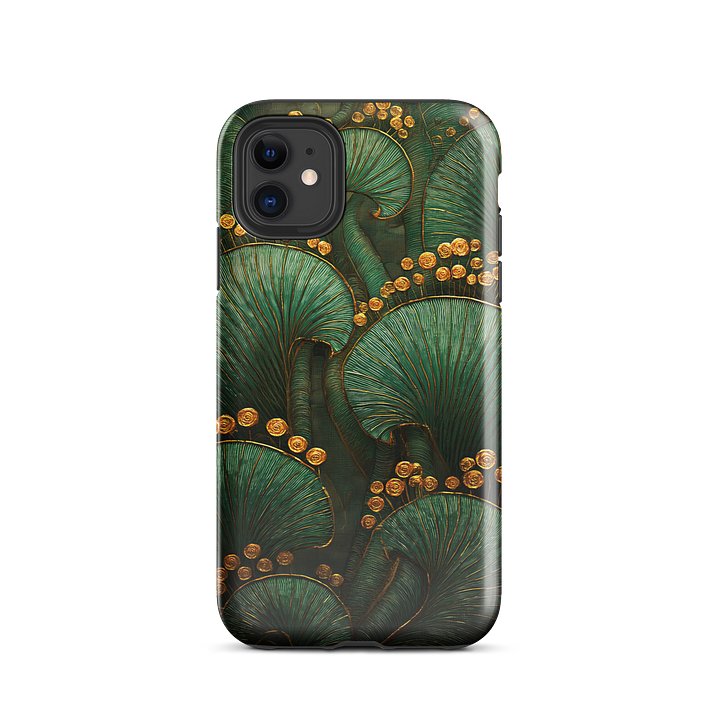 Verdant Filigree iPhone Case – Gilded Botanical Design product image (2)