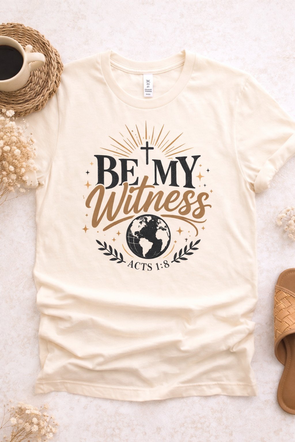 Be My Witness Shirt Christian T-Shirt Acts 1:8 Faith Tee Boho Christian Shirt Bible Verse Shirt Evangelism Shirt product image (49)