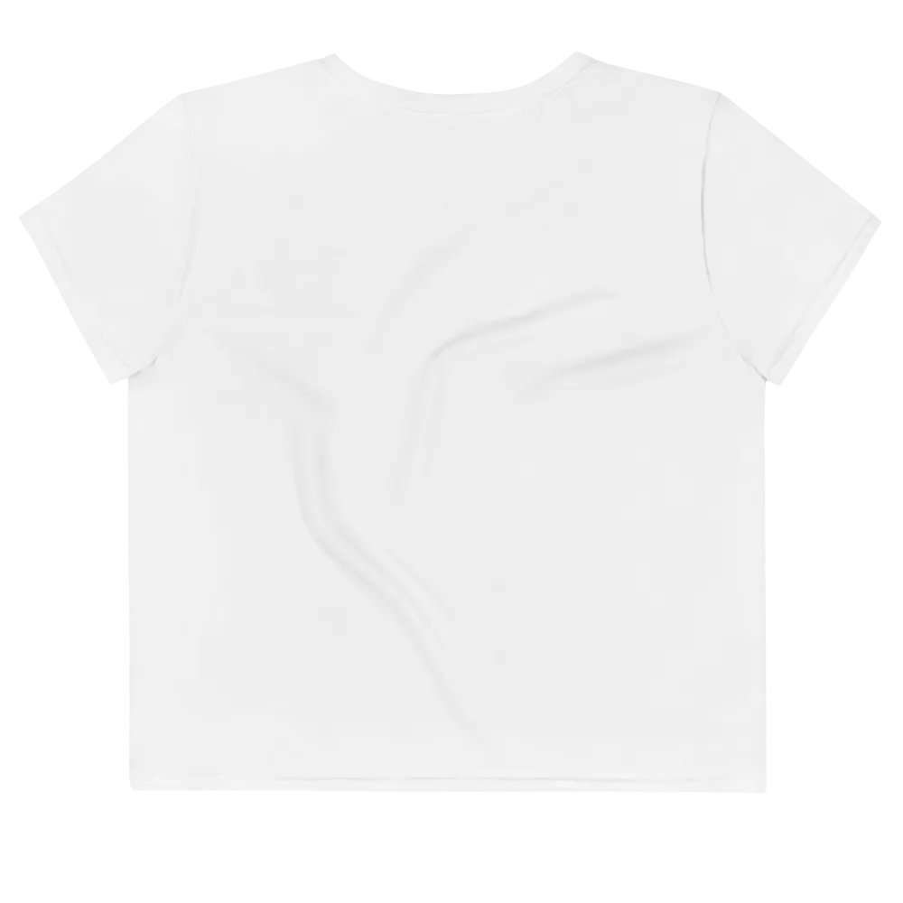 Eagle Women's Crop Tee - Bold Eagle Graphic on White product image (11)