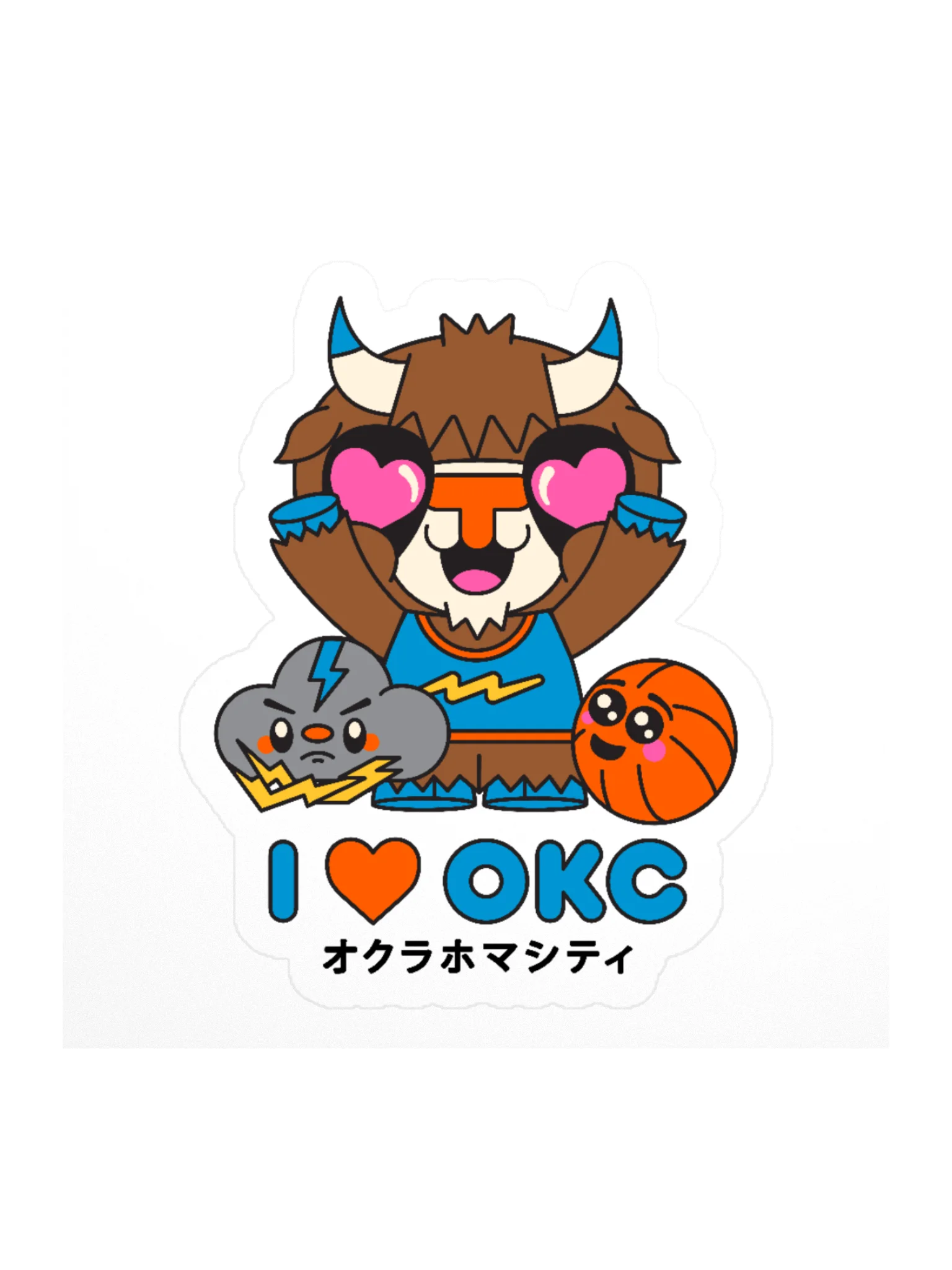 Thunder Buddies Kawaii Sticker product image (1)