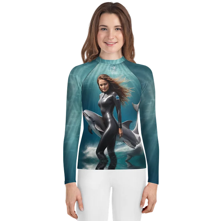 Youth Rash Guard in sea product image (1)
