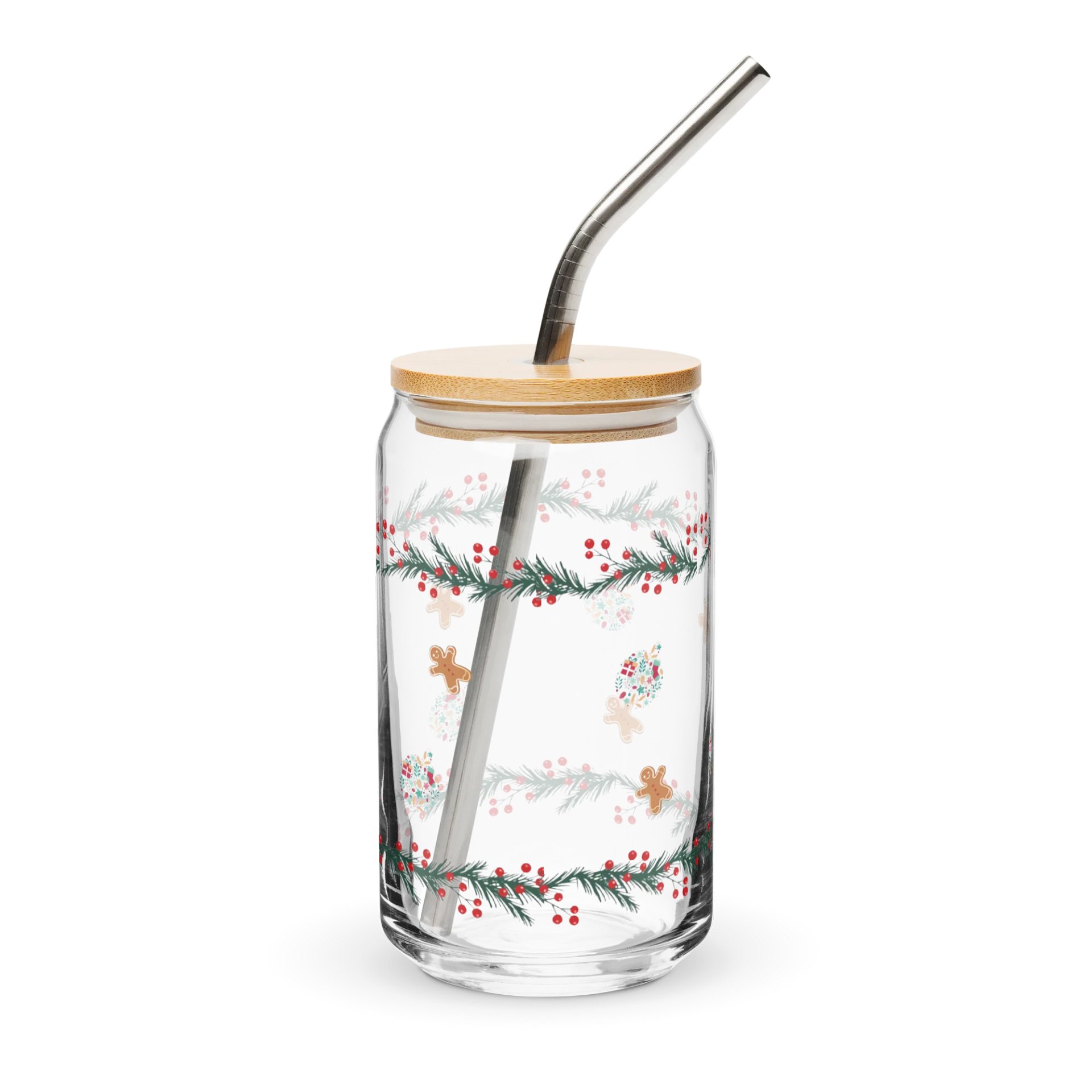 Holiday Cheers Can-Shaped Glass product image (2)