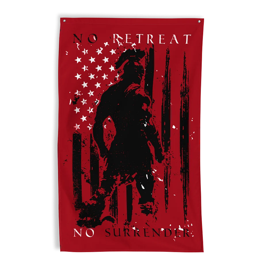 No Retreat. No Surrender. Wall Flag product image (1)