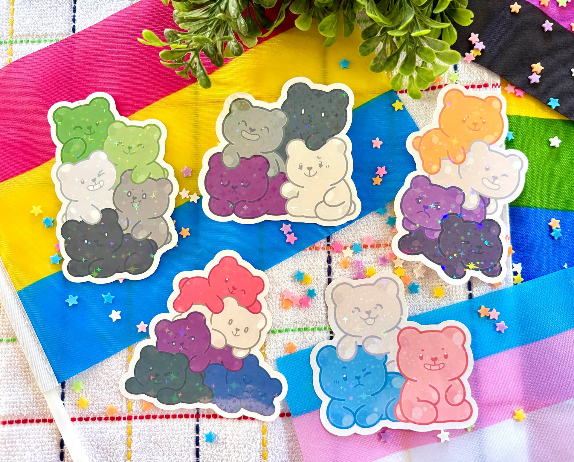 Pride Gummy Bear Stickers product image (4)
